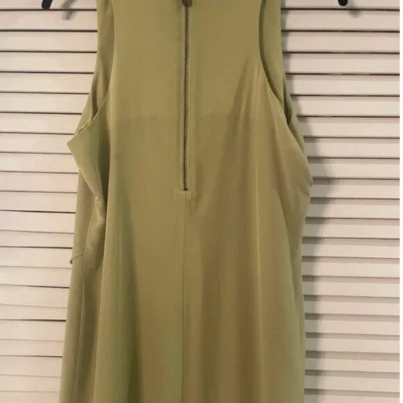TED BAKER Lime Green Sleeveless Mini Dress Small - Picture 2 of 4